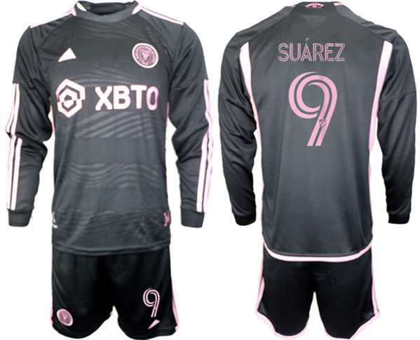 Men's Inter Miami CF #9 Luis Suarez 2023-24 Black Away Soccer Jersey Suit,We sell and wholesale Men's Inter Miami CF #9 Luis Suarez 2023-24 Black Away Soccer Jersey Suit on line form chian!